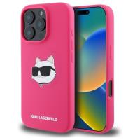 Karl Lagerfeld Silicone Choupette Head Print MagSafe - Etui iPhone 16 Pro (fuksja) Karl Lagerfeld Silicone Choupette Head Print MagSafe - Etui iPhone 16 Pro (fuksja)