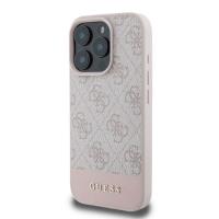 Guess 4G Bottom Stripe - Etui iPhone 16 Pro (różowy)
