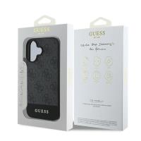 Guess 4G Bottom Stripe - Etui iPhone 16 Plus (szary)