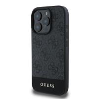 Guess 4G Bottom Stripe - Etui iPhone 16 Pro Max (szary)