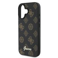 Guess Peony Script MagSafe - Etui iPhone 16 Plus (czarny)