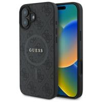 Guess 4G Ring Classic Logo MagSafe - Etui iPhone 16 (czarny) Guess 4G Ring Classic Logo MagSafe - Etui iPhone 16 (czarny)