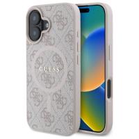 Guess 4G Ring Classic Logo MagSafe - Etui iPhone 16 (różowy) Guess 4G Ring Classic Logo MagSafe - Etui iPhone 16 (różowy)