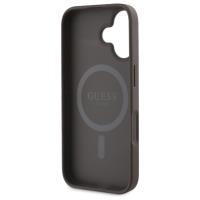 Guess Peony Script MagSafe - Etui iPhone 16 (brązowy)