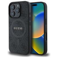 Guess 4G Ring Classic Logo MagSafe - Etui iPhone 16 Pro Max (czarny) Guess 4G Ring Classic Logo MagSafe - Etui iPhone 16 Pro Max (czarny)