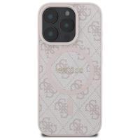 Guess 4G Ring Classic Logo MagSafe - Etui iPhone 16 Pro Max (różowy)