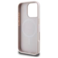 Guess 4G Ring Classic Logo MagSafe - Etui iPhone 16 Pro Max (różowy)