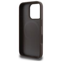 Guess Peony On 4G Background MagSafe - Etui iPhone 16 Pro Max (brązowy)