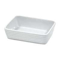 Küchenprofi Burgund - Minibrytfanna porcelanowa / naczynie do zapiekania 13×8×3,5 cm