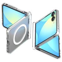 Spigen Ultra Hybrid Pro Mag MagSafe - Etui do Samsung Galaxy Z Flip 7 (Clear/White) Spigen Ultra Hybrid Pro Mag MagSafe - Etui do Samsung Galaxy Z Flip 7 (Clear/White)