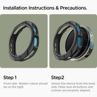Spigen Liquid Air - Obudowa do Samsung Galaxy Watch 8 44 mm (Matte Black)