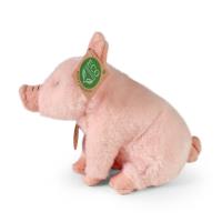 Rappa - Pluszowa realistyczna maskotka Świnka siedząca 18 cm Eco-Friendly