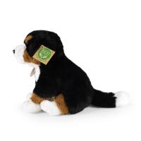 Rappa - Pluszowa realistyczna maskotka Berneński Pies Pasterski siedzący 23 cm Eco-Friendly Soft Collection