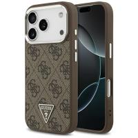 Guess 4G Triangle Logo MagSafe - Etui iPhone 17 Pro (brązowy)