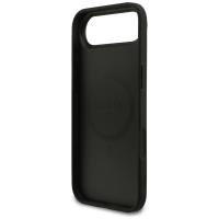 Guess Grained Ring MagSafe - Etui iPhone Air (czarny)