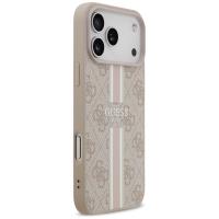 Guess 4G Printed Stripes MagSafe - Etui iPhone 17 Pro Max (różowy)