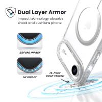 Speck Presidio Perfect Clear MagSafe - Etui iPhone Air (Clear / Silver)