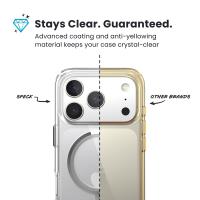 Speck Presidio Perfect Clear MagSafe - Etui iPhone 17 Pro Max (Clear / Silver)