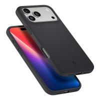 Spigen Silicone Fit Mag MagSafe - Etui do iPhone 17 Pro Max (Black)