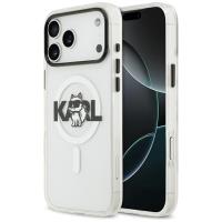 Karl Lagerfeld IML Choupette Sketch Logo MagSafe - Etui iPhone 17 Pro Max (przezroczysty)