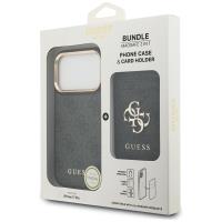 Guess Bundle Pack MagSafe 4G - Zestaw etui + portfel MagSafe do iPhone 17 Pro (czarny)