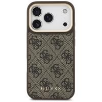 Guess Bundle Pack MagSafe 4G - Zestaw etui + portfel MagSafe do iPhone 17 Pro (brązowy)