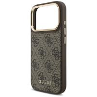 Guess Bundle Pack MagSafe 4G - Zestaw etui + portfel MagSafe do iPhone 17 Pro (brązowy)