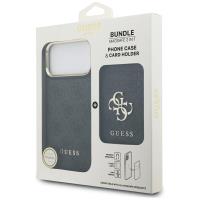 Guess Bundle Pack MagSafe 4G - Zestaw etui + portfel MagSafe do iPhone 17 Pro Max (czarny)