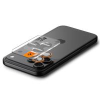 Spigen Optik Pro GLAS.TR EZ Fit Camera Protector 2-Pack - Szkło ochronne na obiektyw do iPhone 16 Pro / 16 Pro Max / 17 Pro / 17 Pro Max (2 szt) (Orange)