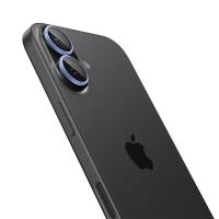Spigen Optik Pro GLAS.TR EZ Fit Camera Protector 2-Pack - Szkło ochronne na obiektyw do iPhone 16 / 16 Plus / 17 (2 szt) (Blue)