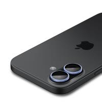 Spigen Optik Pro GLAS.TR EZ Fit Camera Protector 2-Pack - Szkło ochronne na obiektyw do iPhone 16 / 16 Plus / 17 (2 szt) (Blue)