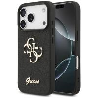 Guess Fixed Glitter Big 4G - Etui do iPhone 17 Pro (czarny)