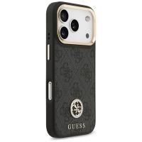 Guess 4G Strass Logo MagSafe - Etui iPhone 17 Pro (czarny)