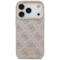 Guess 4G Triangle Logo MagSafe - Etui iPhone 17 Pro (różowy)