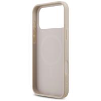 Guess Leather 4G Triangle Strass MagSafe - Etui iPhone 17 Pro Max (różowy)