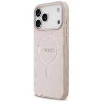 Guess Saffiano Classic Logo MagSafe - Etui iPhone 17 Pro Max (różowy)