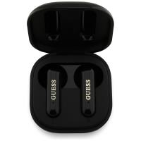 Guess 4G Metal Logo - Słuchawki Bluetooth TWS + etui ładujące (czarny)