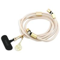 Guess Crossbody Strap 4G Charm - Uniwersalny pasek do telefonu / kabel USB-C do USB-C 1.5m (beżowy) Guess Crossbody Strap 4G Charm - Uniwersalny pasek do telefonu / kabel USB-C do USB-C 1.5m (beżowy)
