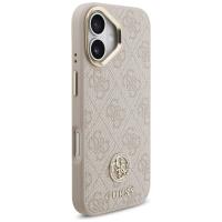 Guess 4G Strass Logo MagSafe - Etui iPhone 17 Pro (różowy)