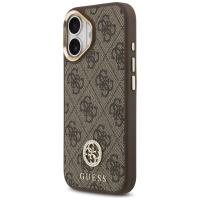 Guess 4G Strass Logo MagSafe - Etui iPhone 17 (brązowy)