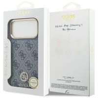Guess 4G Strass Logo MagSafe - Etui iPhone 17 Pro Max (niebieski)