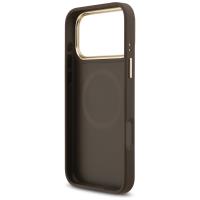 Guess 4G Strass Logo MagSafe - Etui iPhone 17 Pro Max (brązowy)