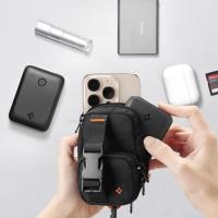 Spigen Snap Zip MagFit Pouch - Torba kompaktowa / organizer magnetyczny MagSafe (Black)