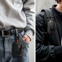 Spigen Snap Zip MagFit Pouch - Torba kompaktowa / organizer magnetyczny MagSafe (Black)
