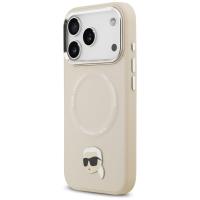 Karl Lagerfeld Karl Pin MagSafe - Etui iPhone 17 Pro (beżowy)