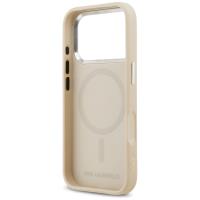 Karl Lagerfeld Karl Pin MagSafe - Etui iPhone 17 Pro Max (beżowy)