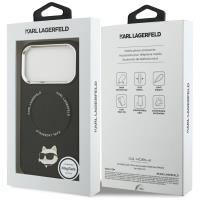 Karl Lagerfeld Choupette Pin MagSafe - Etui iPhone 17 Pro (czarny)