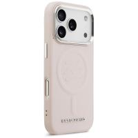Karl Lagerfeld Initial & Metal Logo MagSafe - Etui iPhone 17 Pro (różowy)