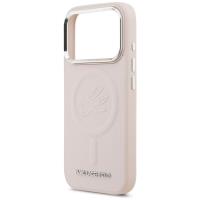 Karl Lagerfeld Initial & Metal Logo MagSafe - Etui iPhone 17 Pro (różowy)