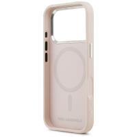 Karl Lagerfeld Initial & Metal Logo MagSafe - Etui iPhone 17 Pro (różowy)